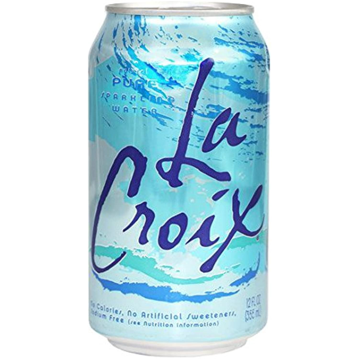 La Croix Pure Naturally Essenced Flavored Sparkling Water, 12 Oz Can (Pack Of 15, Total Of 180 Oz)