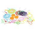 thumbnail image 1 of OULII 28Pcs Assorted Color Bubble Wands Set Bubble Maker for Outdoor Birthday and Pool Fun, 1 of 4