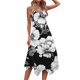thumbnail image 5 of Pantalones Cortos para Vestidos Bajos Mujeres sin Mangas Cuello Redondo Cordón Ruffle A-Line Mini Vestido Poliéster, Vestido Casual para Citas Y Fiesta, 5 of 8