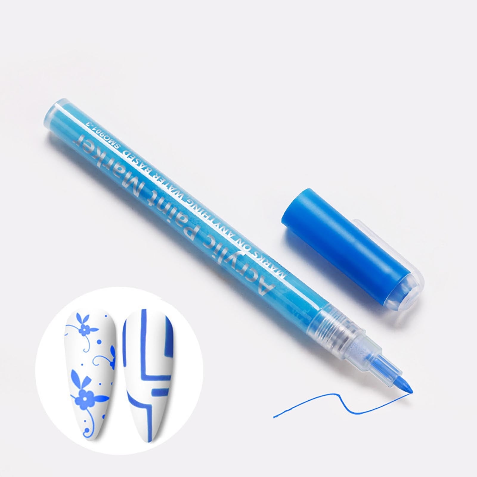Nail Art Graffiti Pen Acrylic Marker Pen Color Hand Drawn Dots And Hooks Diy Nails No Bak Watercolor 5Ml