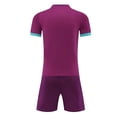 thumbnail image 5 of Unisex Kids Soccer Jersey for Girls Soccer Shirts Boy Football Outfits Soft Ideal Gift for Little Athlete 4-15 Years Purple, 5 of 5