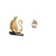 thumbnail image 5 of Figura De Pareja De Cisnes, Escultura De Resina De Arte Moderno, Estatua Decorativa De Colección Para Sala De Estar, Estantería, Cafetería, Escritorio, Decoración Del Hogar, Regalo, 5 of 8