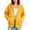 Yellow, variant on Women's Full Zip Hoodie Drop Shoulder Long Sleeve Oversized Sweatshirt with Pockets Casual Outerwear