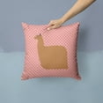 thumbnail image 2 of Carolines Treasures BB7920PW1414 Alpaca Suri Pink Check Fabric Decorative Pillow, 14 x 14 in., 2 of 4
