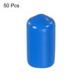 thumbnail image 3 of Uxcell Rubber End Caps Cover Vinyl Screw Thread Protector Round Vacuum Caps for Screw Bolt Pipes 1/2 inch 50Pcs, 3 of 5