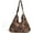 Brown, variant on Leopard Print Hobo Shoulder Bag Canvas Slouchy Leopard Messenger Bag Large Casual Animal Print Tote Bag and Handbag
