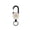 White, variant on Retractable Lanyard with Steel Cable, ID Badge Holder Reel, Heavy Duty Key Retractor for Work and Travel 5 Inch Black