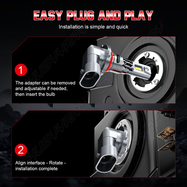 CHUSYYRAY for Nissan 300ZX 1990-1996 9005 LED Headlight High Beam