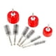 thumbnail image 3 of Kit de limpieza para tuberías de cobre, limpiador de terminales de batería, 3 cepillos rojos y 6 cepillos de alambre, 3 of 8