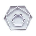 thumbnail image 5 of Masteelf Football Shaped Cookie Cutter Set of 4 for Baking Plastic Hexagon Design Gastronomy Tool, 5 of 8