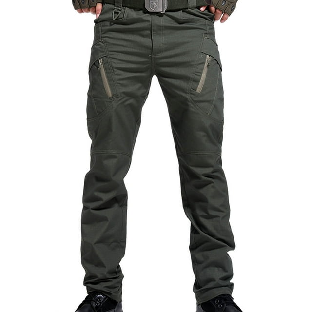 WRKEKC Cargo Pants for Men Waterproof Multiple Pockets Outdoor Sport Pants Work Pants for Outdoor Activities