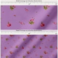 thumbnail image 2 of Soimoi Cotton Poplin Fabric Leaves & Carnation Floral Print Fabric by The Yard 42 Inch Wide, 2 of 7