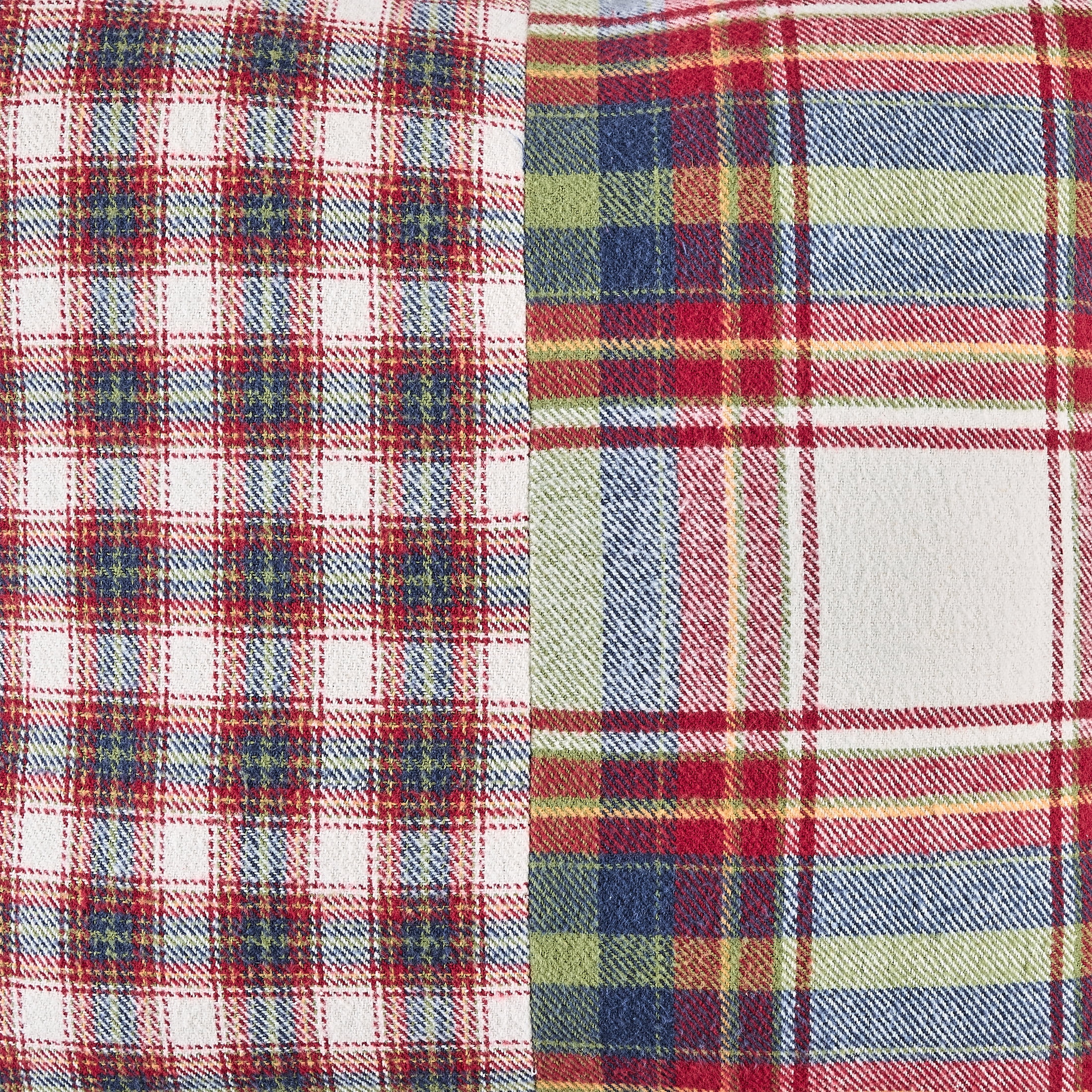 Better Homes and Gardens 20 x 20 White Corin Pieced Plaid Decorative Throw Pillow