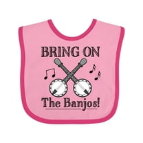 Inktastic Banjo Music Bluegrass Boys or Girls Baby Bib