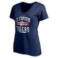 thumbnail image 2 of Women's Navy Clemson Tigers City Pride V-Neck T-Shirt, 2 of 3