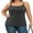 Grey, variant on Charmo Cotton Shelf Bra Camisoles Adjustable Spaghetti Strap Tank Tops Scoop Neck Layer Cami S-5X