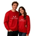 thumbnail image 5 of Oksale Xmas Sweatshirts for Men Women Plus Size Matching Christmas Pullover Soft Cozy Shirts for His Hers Winter Tops Red XL, 5 of 9
