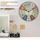 thumbnail image 4 of Reloj de diseño industrial Reloj de péndulo de pared de madera moderno silencioso para dormitorio Cocina Baño Oficina Hotel Plata JAMW Sencillez, 4 of 5