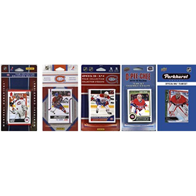 C&I Collectables CANADIENS516TS NHL Montreal Canadiens 5 Different Licensed Trading Card Team Sets
