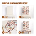 thumbnail image 2 of GMOEGEFT Dining Room Chair Covers, Stretch Seat Protector Cover for Thanksgiving Party Décor, Set of 2, 2 of 7