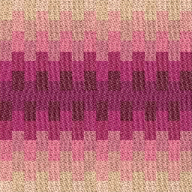 Ahgly Company Machine Washable Indoor Square Transitional Raspberry Red Area Rugs, 5' Square