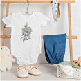 thumbnail image 3 of Paris France Eiffel Tower Roses Romper Boys or Girls Infant Baby Brisco Brands NB, 3 of 6
