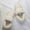 White, variant on Herrnalise Winter Soft Bottom Slippers Pregnant Women Thick Bottom Non-Slip Cotton Slippers clearance under $10