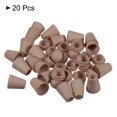 thumbnail image 3 of Unique Bargains Bell End Stopper, Cord Rope Lock for Drawstring Bag, Brown 20 Pack, 3 of 5
