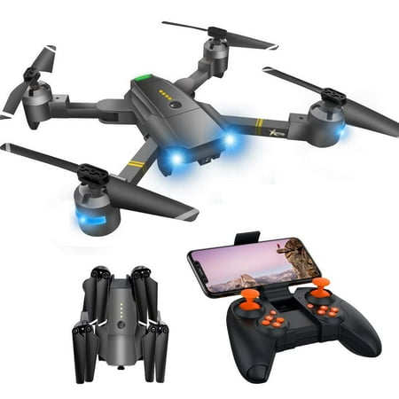 WiFi FPV Drone with Camera 720P HD, RC Drones for Beginners with Gravity Control/Voice Control/Trajectory Flight/App Control/Altitude Hold, Best Drone (Best App To Time Contractions)