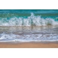 thumbnail image 2 of Engelbrecht, Lisa S. 24x17 Gold Ornate Wood Framed with Double Matting Museum Art Print Titled - Wave crashing on golden sandy beach, 2 of 4