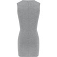 thumbnail image 3 of LAICAIW Robe Portefeuille Torsadée pour Femmes Robe Aguichant à Encolure Ajourée Sans Manches Mini Taille Fine Boîte de Nuit Fête, 3 of 4