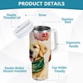 thumbnail image 2 of Simple Modern 40 oz Insulated Stainless Steel Tumbler Double Wall Stainless Steel Tumbler with 2-Way Drinking Watercolor Animals Pattern, 2 of 9