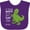 Purple, variant on Inktastic T-rex Can't Clap Boys or Girls Baby Bib