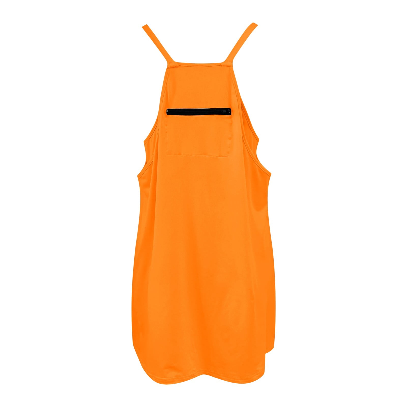 Womens Tennis Dress Workout Mini Dress with Shorts Sleeveless Spaghetti Straps Golf Athletic Dresses