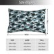 thumbnail image 2 of Balery Angry Shark Funda de Cojín Estampada, Regalos para Mujeres, Regalos de Amor para Ella, Regalos para Novia o Esposa, Funda de Almohada-16"x24", 2 of 6