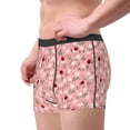 thumbnail image 5 of Salouo Ladybug And Flowers Print Men's Boxer Briefs,Breathable Underwear Elastic Waistband Briefs for Men -X-Large, 5 of 8