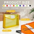 thumbnail image 2 of 10 Pack Plastic Expanding File Folder,Multicolor Envelope File Folder Organizer Holder with Snap Closure,Expandable File Wallet Large Capacity, Fit Letter/A4 Size Documents, 2 of 6