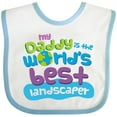 thumbnail image 3 of Inktastic Landscaper Daddy Boys or Girls Baby Bib, 3 of 4