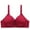 Wine, variant on Darzheoy Wire-Free Bra for Women Solid Color Fashion Bowknot Comfortable Hollow Out Bra Underwear No Rims Women Bra 42/95C