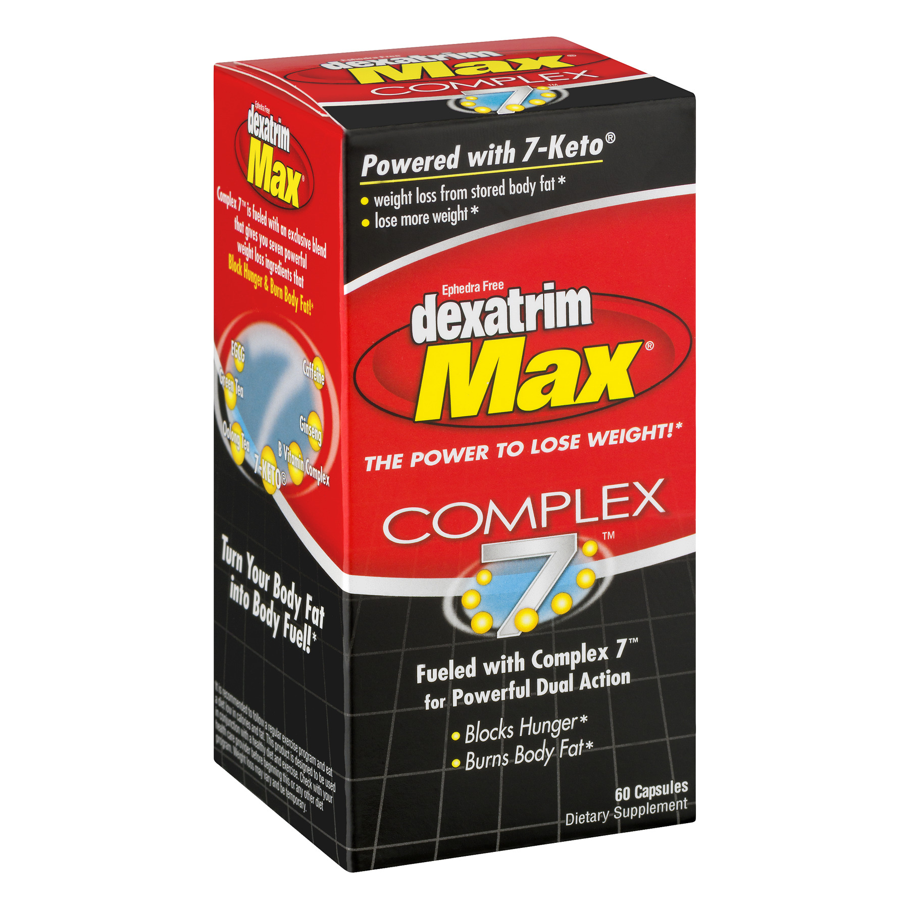 Dexatrim Max Complex Appetite Suppressant Weight Loss Dietary Supplement, Ctules, 60 Ct - image 7 of 7