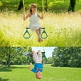 thumbnail image 2 of 18" Trapeze Swing Bar Rings 48" Heavy Duty Chain Swing Set Accessories with Locking Carabiners Monkey Bars for Backyard, Playground, 2 of 7