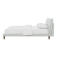 thumbnail image 4 of Furniture of America Plume Queen OEKO-TEX Certified Chenille Fabric Platform Bed, Light Gray, 4 of 10