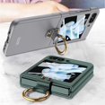 thumbnail image 2 of Z Flip 5 Case with Ring, Ultra Thin Transparent All-Round Shockproof Protection Case for Samsung Galaxy Z Flip 5 5G 2023, 2 of 5