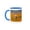 Blue/White, variant on 3drose, Yellow Labrador Retriever Dog - Us05 Zmu0365 - Zandria Muench Beraldo, 15oz Two-tone Yellow Mug