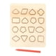 thumbnail image 1 of Tablero de rastreo de formas y números, tablero de práctica de escritura de madera, juguete educativo de doble cara para preescolar para niños, escuel, 1 of 9