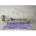 thumbnail image 3 of Ahgly Company Indoor Rectangle Abstract Blue Modern Area Rugs, 5' x 8', 3 of 4