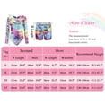 thumbnail image 6 of Little Girls Athletic Biketard Basic Dance Gymnastics Leotards with Shorts Colorful Hair Scrunchie Toddler Kids Girls Long Sleeve Tumbling Dancewear, 6 of 6