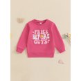 thumbnail image 4 of Elippeo Toddler Girl Sweatshirts Cute French Fries Embroidery Long Sleeve Round Neck Pullovers Spring Fall Tops 18 24 Months 3 4 5 6 Years, 4 of 9
