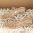 thumbnail image 2 of Sandalias Plataforma Zapatos Tacones Transparentes Mujeres Absorben El Sudor para Primavera Verano, 2 of 9