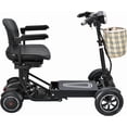 thumbnail image 4 of Foldable Portable Motorized Scooter Rides 40 KM Long Range, Designed for Travelling and Daily Outdoor Tasks, Matte Black, 4 of 11